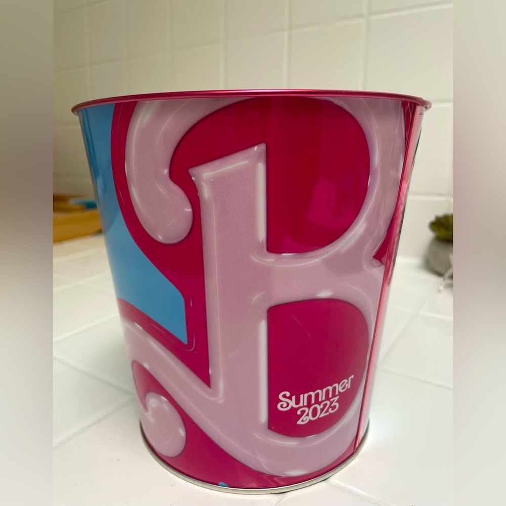 Barbie Movie 2023 Cinemark Exclusive Movie Theater Tin Popcorn Bucket 🍿💕